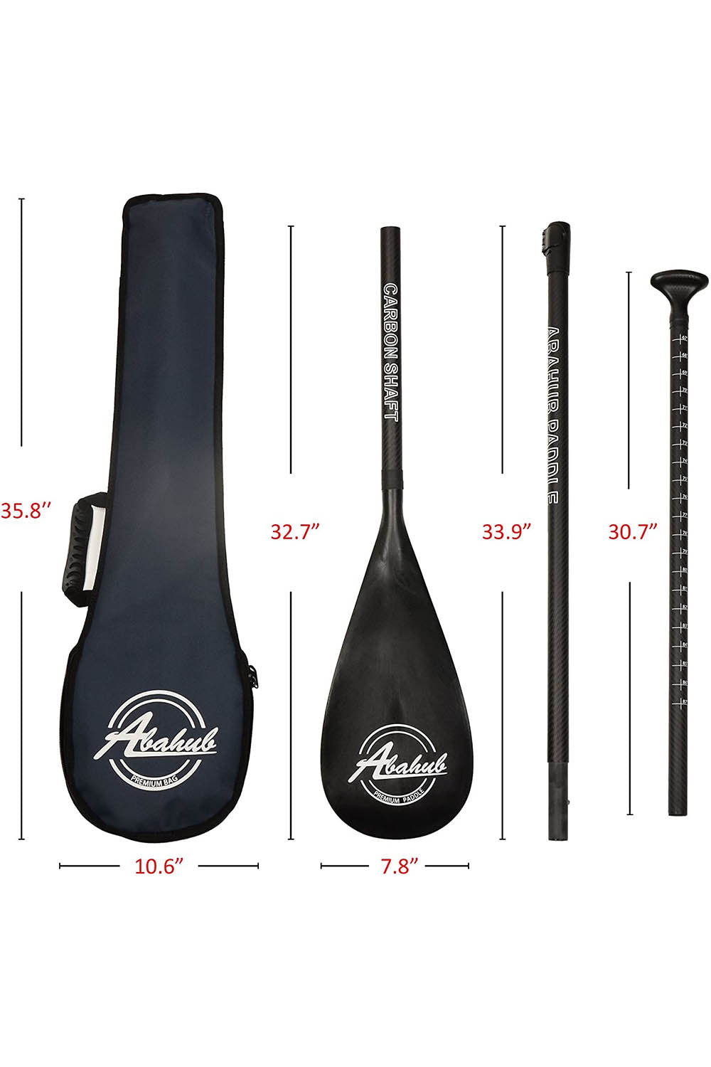 Abahub Adjustable Carbon Fiber SUP Paddle