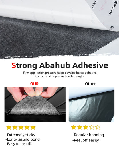 Abahub EVA Foam Boat Decking 96''x45.6'' Self-Adhesive Faux Teak Marine Flooring Sheet Traction Pad for Boats Surfboard, Dark Gray with Black Seam Lines