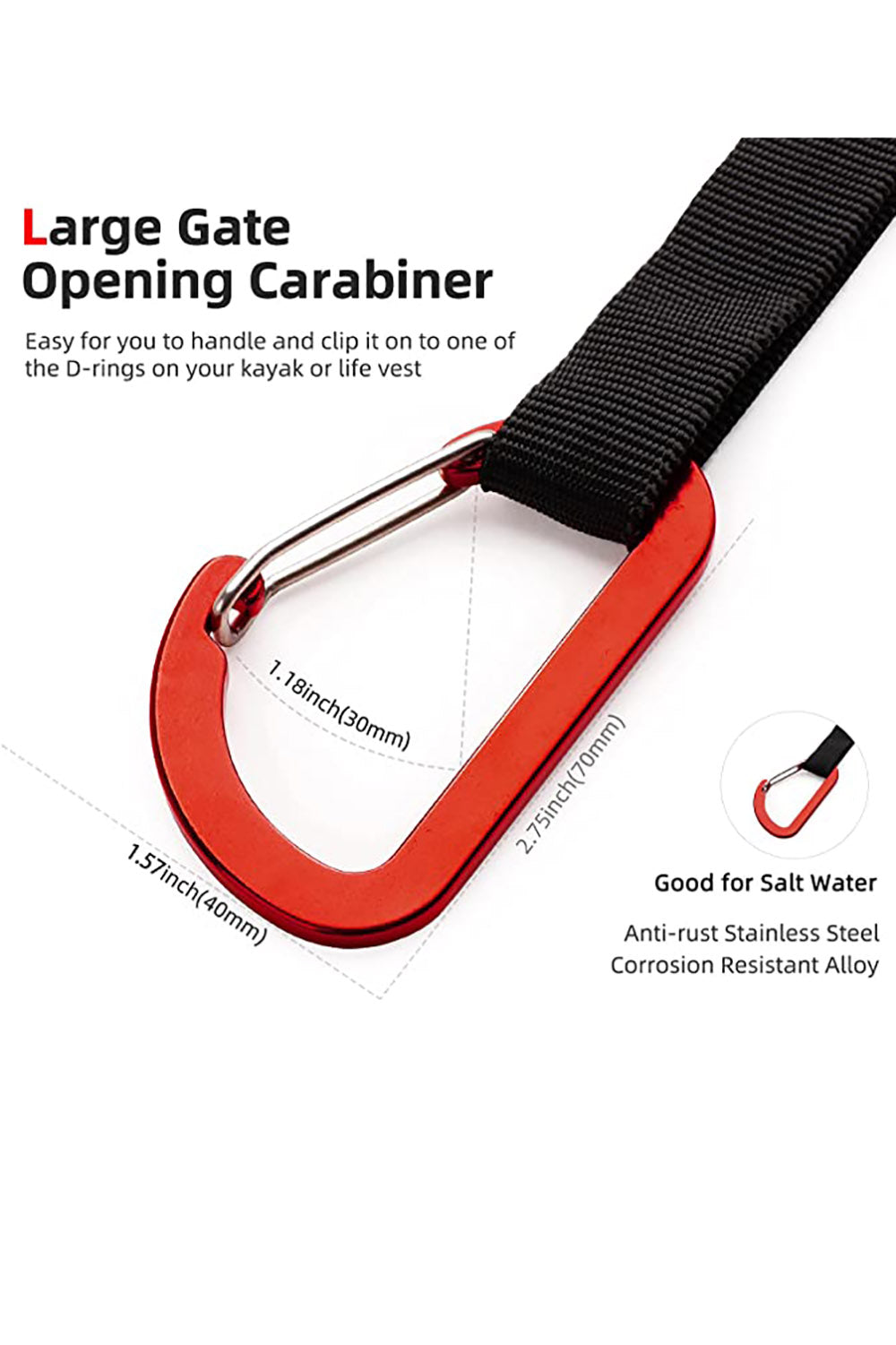 Abahub Kayak Leash 2 PCS Paddle Leashes