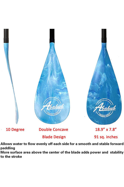 Abahub Adjustable Carbon Fiber SUP Paddle